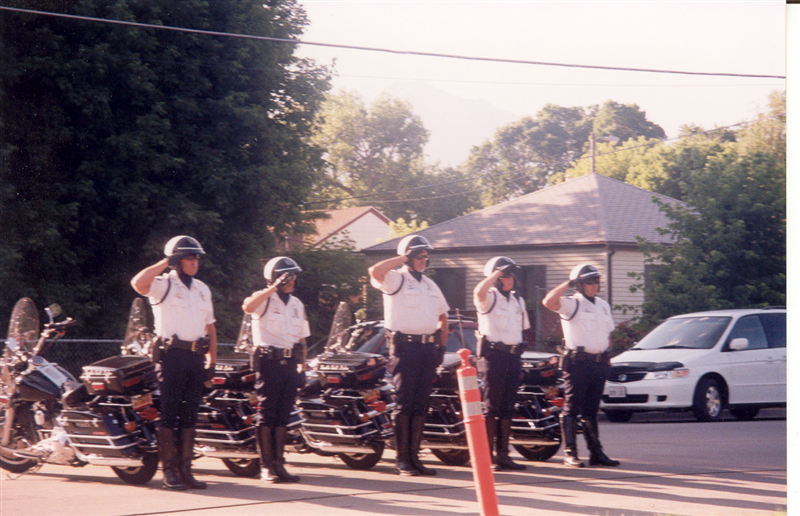 Historical - Motorcycle Unit Saluting