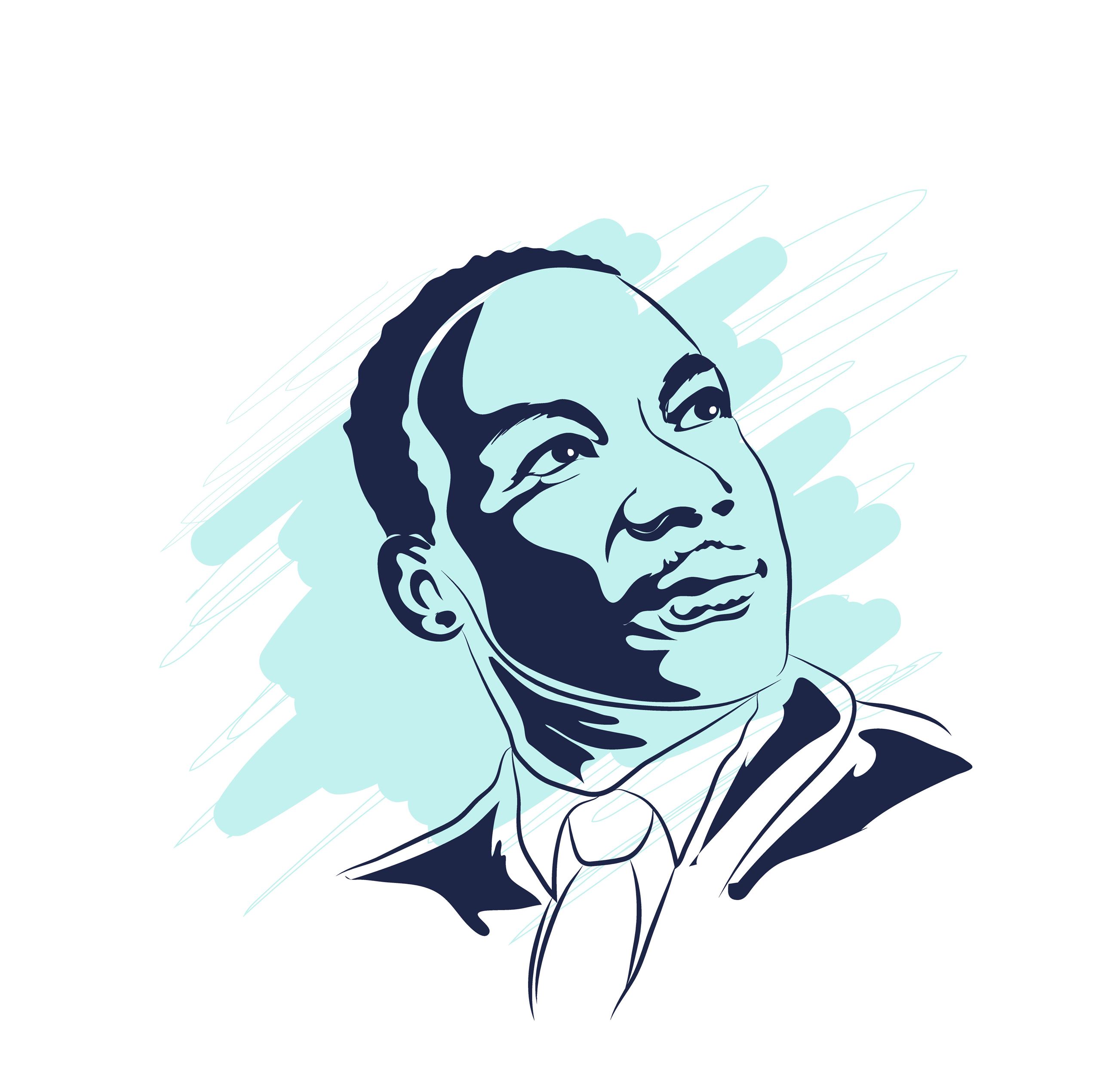 Illustration of Martin Luther King Jr.