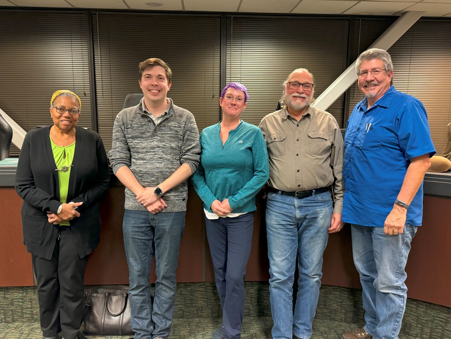 Photo of Civilian Review Board members from January 2025