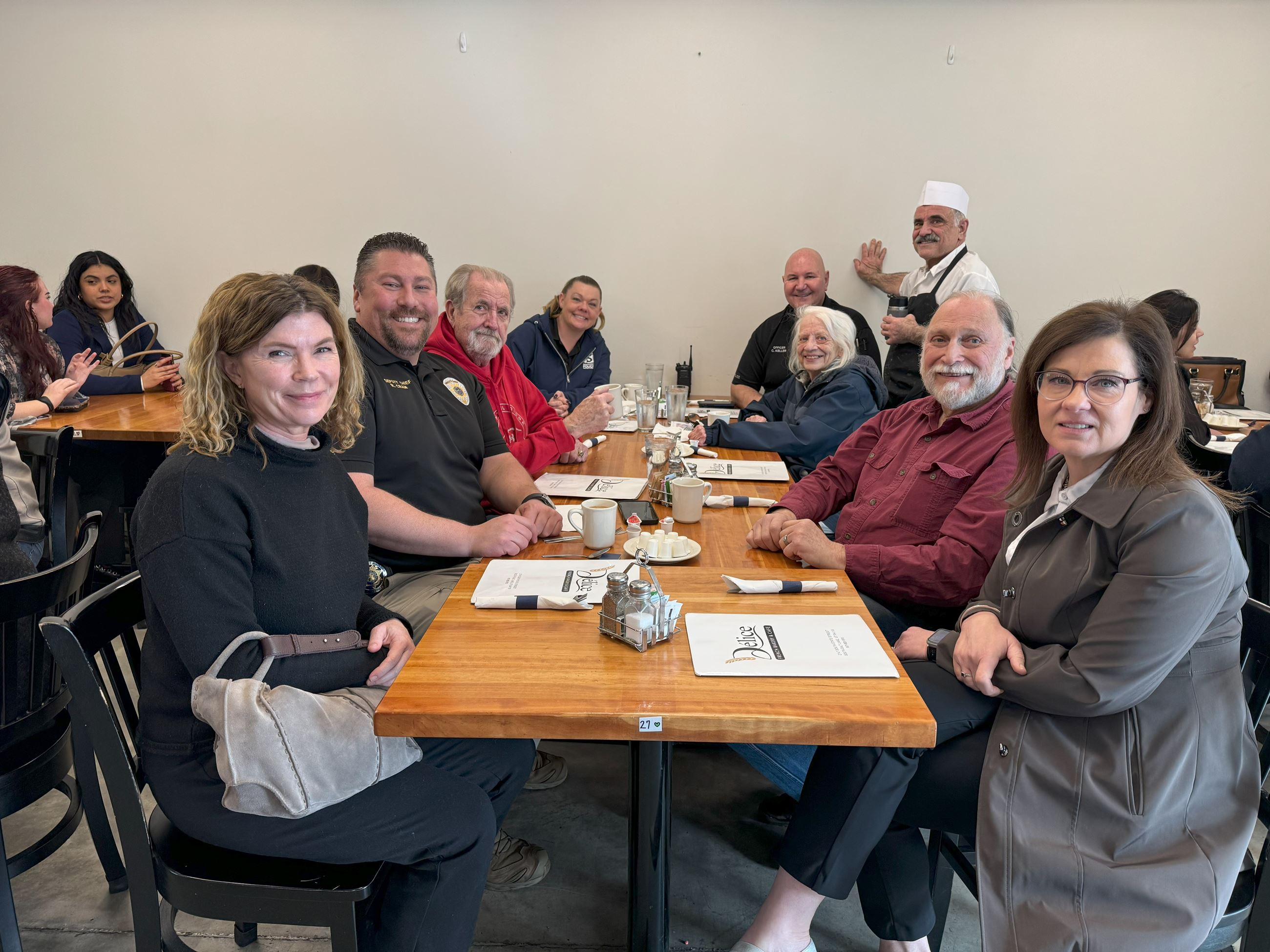 People sitting at table